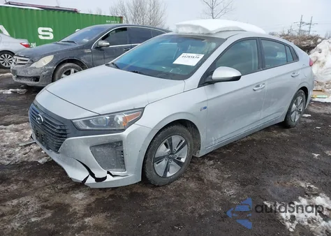 2019 Hyundai Ioniq Hybrid Blue from USA, damaged, VIN KMHC65LCXKU149568